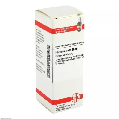 FORMICA RUFA Rozcieńczenie D 30, 20 ml FORMICA RUFA Rozcieńczenie D 30, 20 ml