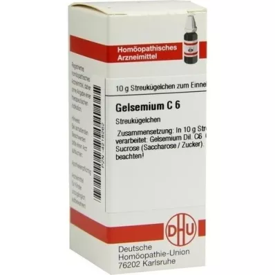 GELSEMIUM C 6 kulek, 10 g