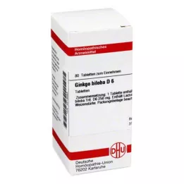 GINKGO BILOBA D 6 tabletek, 80 szt
