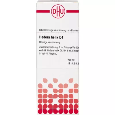 HEDERA HELIX D 4 Rozcieńczenie, 50 ml