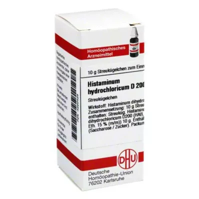 DHU Histaminum hydrochloricum D 200 globulek, 10 g DHU Histaminum hydrochloricum D 200 globulek, 10 g