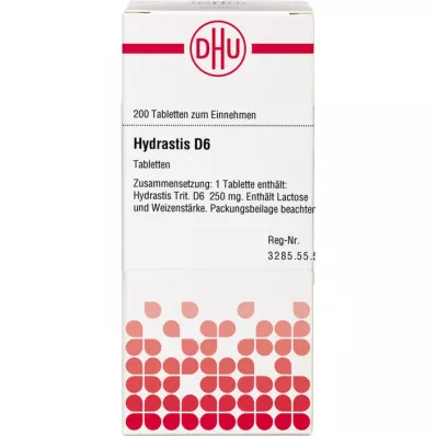 HYDRASTIS D 6 tabletek, 200 szt