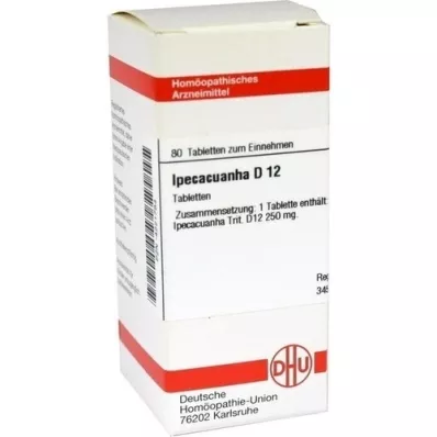 IPECACUANHA D 12 tabletek, 80 szt