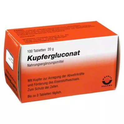 KUPFERGLUCONAT Tabletki, 100 szt