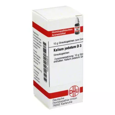 KALIUM JODATUM D 3 globulki, 10 g