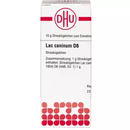 LAC CANINUM D 6 kulek, 10 g