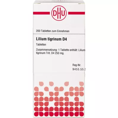 LILIUM TIGRINUM D 4 tabletki, 200 szt