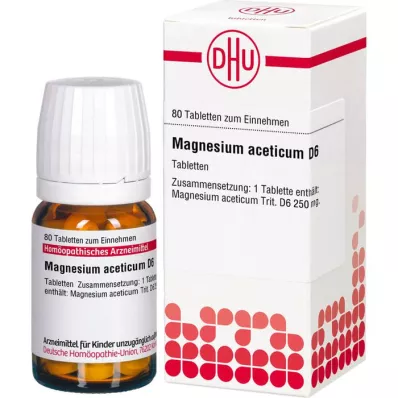 MAGNESIUM ACETICUM D 6 tabletek, 80 szt