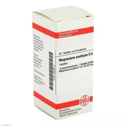 MAGNESIUM ACETICUM D 6 tabletek, 80 szt