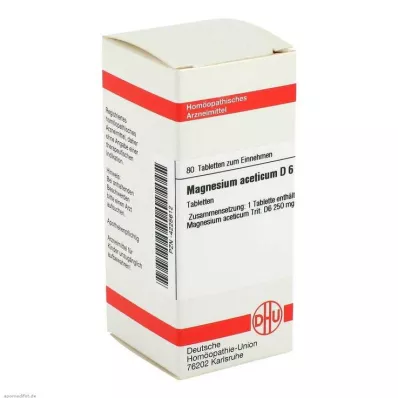 MAGNESIUM ACETICUM D 6 tabletek, 80 szt