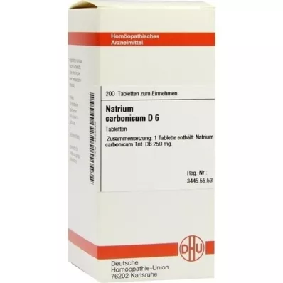 NATRIUM CARBONICUM D 6 tabletek, 200 szt