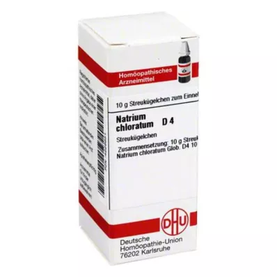 NATRIUM CHLORATUM D 4 globulki, 10 g