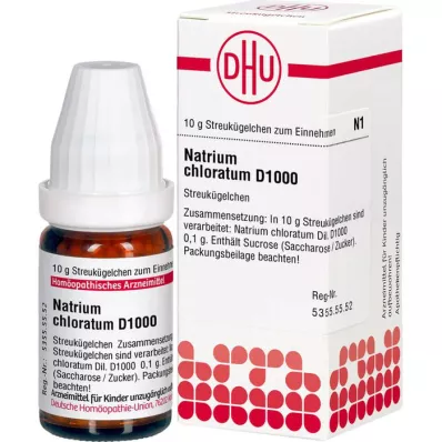 NATRIUM CHLORATUM D 1000 globulek, 10 g