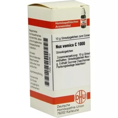 NUX VOMICA C 1000 globulek, 10 g