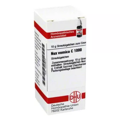 NUX VOMICA C 1000 globulek, 10 g NUX VOMICA C 1000 globulek, 10 g