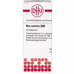 NUX VOMICA D 60 globulek, 10 g