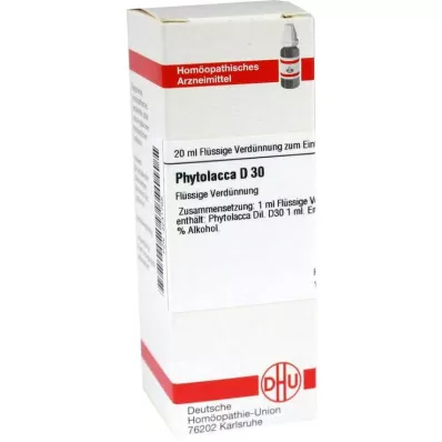 PHYTOLACCA Rozcieńczenie D 30, 20 ml