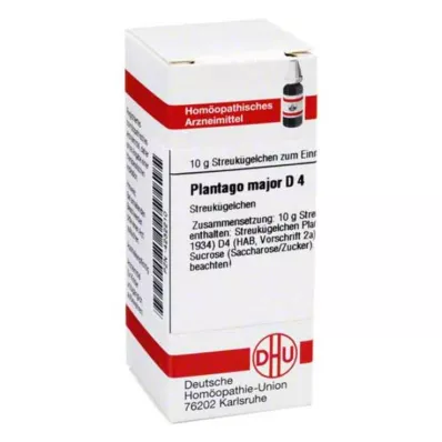 PLANTAGO MAJOR D 4 globulki, 10 g