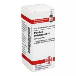 PLUMBUM METALLICUM D 10 kulek, 10 g