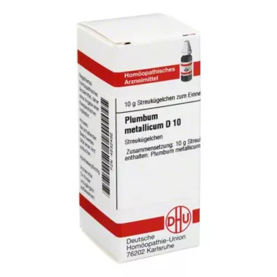 PLUMBUM METALLICUM D 10 kulek, 10 g