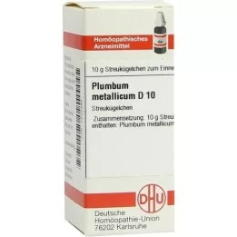 PLUMBUM METALLICUM D 10 kulek, 10 g