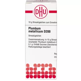 PLUMBUM METALLICUM D 200 globulek, 10 g