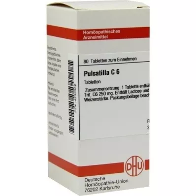 PULSATILLA C 6 tabletek, 80 szt