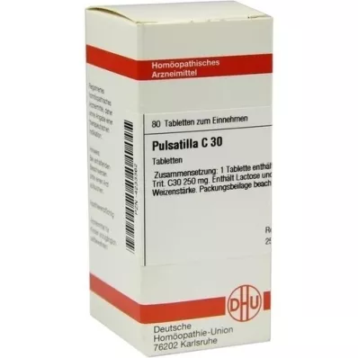 PULSATILLA C 30 tabletek, 80 szt