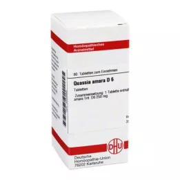QUASSIA D 6 tabletek, 80 szt