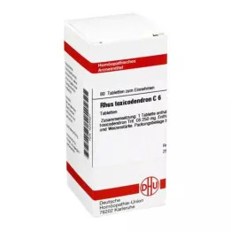 RHUS TOXICODENDRON C 6 tabletek, 80 szt