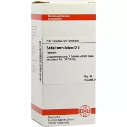 SABAL SERRULATUM D 6 tabletek, 200 szt