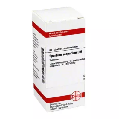 SPARTIUM SCOPARIUM D 6 tabletek, 80 szt SPARTIUM SCOPARIUM D 6 tabletek, 80 szt