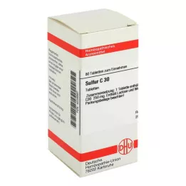 SULFUR C 30 tabletek, 80 szt
