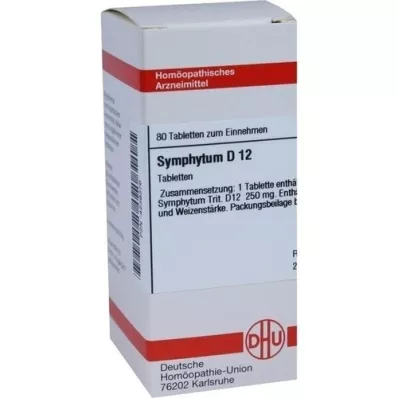 SYMPHYTUM D 12 tabletek, 80 szt