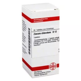 ZINCUM CHLORATUM D 12 tabletek, 80 szt