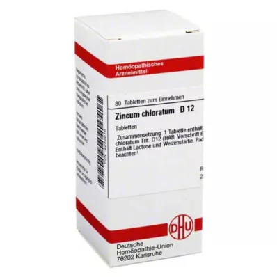 ZINCUM CHLORATUM D 12 tabletek, 80 szt ZINCUM CHLORATUM D 12 tabletek, 80 szt
