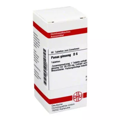 DHU Panax Ginseng D 6 tabletek, 80 szt DHU Panax Ginseng D 6 tabletek, 80 szt