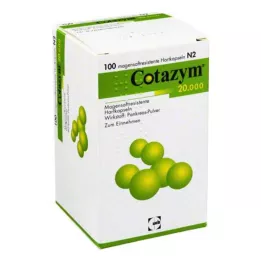 COTAZYM 20 000 peletek w kapsułkach powlekanych dojelitowo, 100 szt