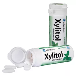 MIRADENT Xylitol Guma do żucia Spearmint, 30 szt