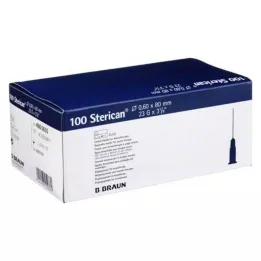 STERICAN Igły 23 Gx3 1/5 0,6x80 mm, 100 szt