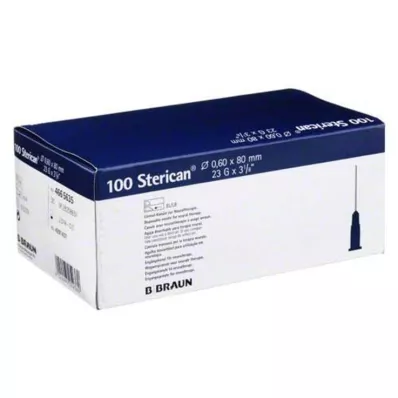 Kaniule Sterican 23Gx3 1/5 0,6x80 mm, 100 sztuk