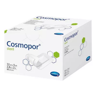 COSMOPOR jałowy opatrunek na ranę 5x7,2 cm, 50 szt COSMOPOR jałowy opatrunek na ranę 5x7,2 cm, 50 szt