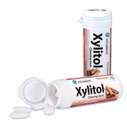 MIRADENT Xylitol Chewing Gum Cinnamon, 30 szt