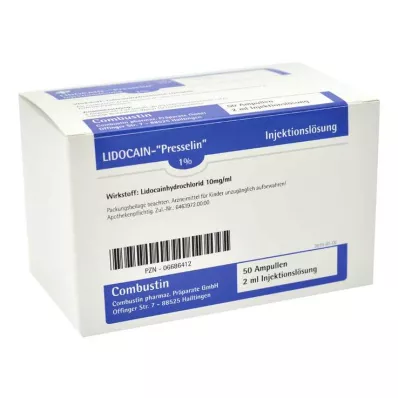 LIDOCAIN PRESSELIN 1% roztwór do wstrzykiwań, 100 x 2 ml