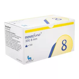 NOVOFINE 8 kaniul 0,30x8 mm, 100 szt
