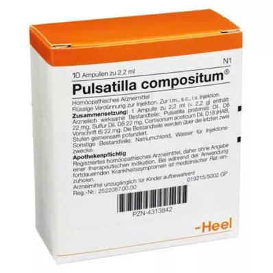 Ampułki Pulsatilla Compositum, 10 szt Ampułki Pulsatilla Compositum, 10 szt