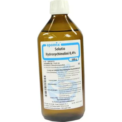 SOLUTIO HYDROKSYCHINA. 0,4%, 500 ml