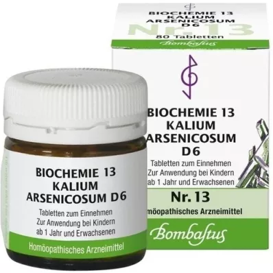 BIOCHEMIE 13 Kalium arsenicosum D 6 tabletek, 80 szt
