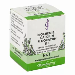 BIOCHEMIE 1 Calcium fluoratum D 3 tabletki, 80 szt