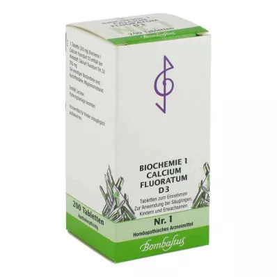 BIOCHEMIE 1 Calcium fluoratum D 3 tabletki, 200 szt